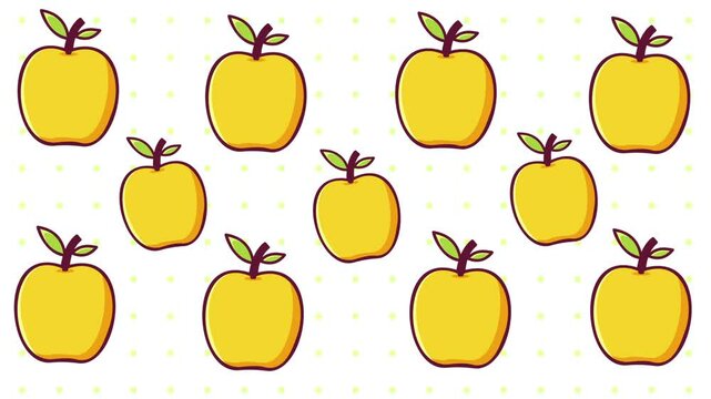 apricot fruit animation background seamless repeating loop