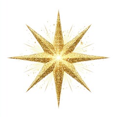 Glittering Gold Star (1)