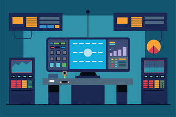 flat design vector illustration of mobile phone