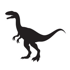 Majestic Dinosaur Silhouette Vector.
