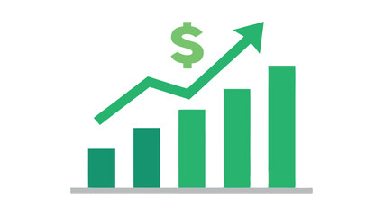 graph with dollar sign