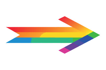 colorful arrows isolated on white background