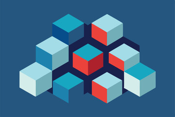 Obraz premium abstract 3d cubes