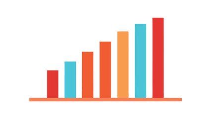 business graph with arrow