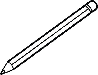 pencil alt line art vector icon.