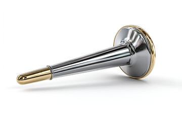 Elegant Chrome and Gold Trumpet A Symbol of Celebration and Success