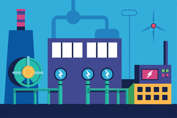 factory building and factory