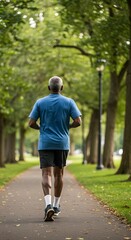 Obraz premium Embrace the path to wellness with every step. Stay active and enjoy the journey!