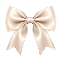 Elegant light beige bow (1)
