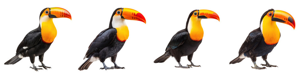 Fototapeta premium Toucan isolated on transparent background