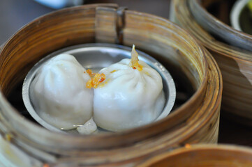 Xiao long bao or Soup Dumpling , Xiaolongbao or Chinese Dumpling