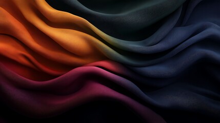 Obraz premium a rainbow colored fabric