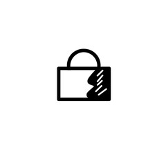 shopping bag icon vector illustration