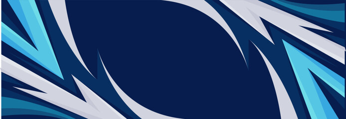 blue sport background vector with sharp lines modern design