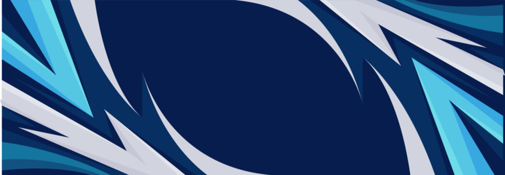 blue sport background vector with sharp lines modern design
