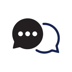 Chat icon vector isolated on background. Trendy message symbol. Online communication. Conversation, SMS, Notification, Group Chat. Chatting icon. vector illustration eps 10.