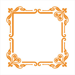 Vintage Corner Frames Collection  Isolated Decorative Elements.