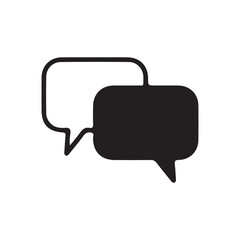 Chat icon vector isolated on background. Trendy message symbol. Online communication. Conversation, SMS, Notification, Group Chat. Chatting icon. vector illustration eps 10.