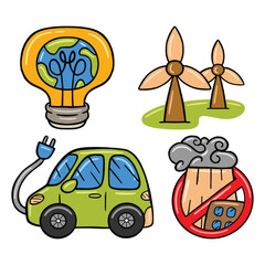 Earth Day Element Vector Illustration