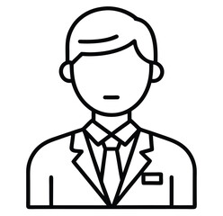 set of business people