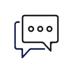 Chat icon vector isolated on background. Trendy message symbol. Online communication. Conversation, SMS, Notification, Group Chat. Chatting icon. vector illustration eps 10.