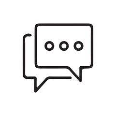 Chat icon vector isolated on background. Trendy message symbol. Online communication. Conversation, SMS, Notification, Group Chat. Chatting icon. vector illustration eps 10.