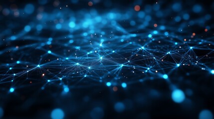 Abstract Communication Network Concept with Minimalist Design, Modern Background for Technology and Connectivity Themes