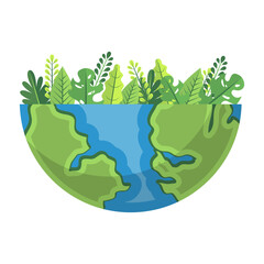 Happy Earth Day Illustration