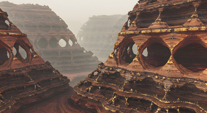 Abstract Geometric Structures in Hazy Environment