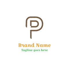 A company logo design is a crucial business sign, an icon and symbol of the company's brand identity. Rope Effect PD or DP logo. Fully vector file. Easy to download.