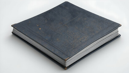 Obraz premium Aged dark blue square book
