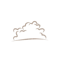 vector illustration of a grass or cloud