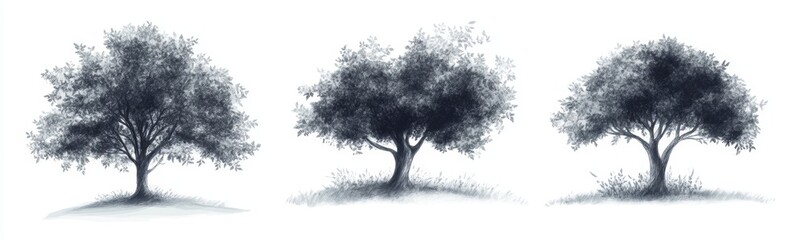Monochromatic Tree Trio