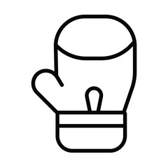 Boxing gloves, simple vector icon.
