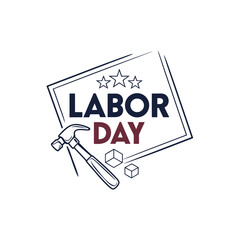 labor day logo design 