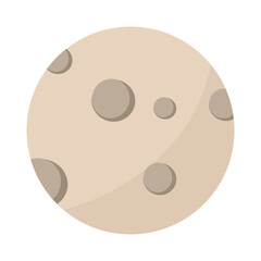 Moon illustration suitable for lunar themed designs, educational materials, children's books, astrology content, and space related projects. Versatile and charming graphic