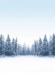 8-bit pixel art winter forest, snow-covered pine trees, white ground, clear blue sky, frozen lake in foreground, frontal view, retro style, soft cold tones, cozy atmosphere.