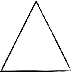 Triangle frame brush strokes