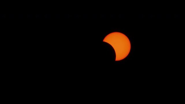 Solar Eclipse 2024 500mm with Solar Filter Astrophotography