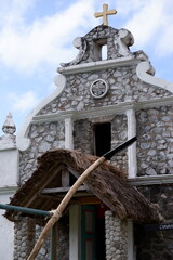 Preserved traditional Ivatan Church of Ivatan People in Batanes, Philippines