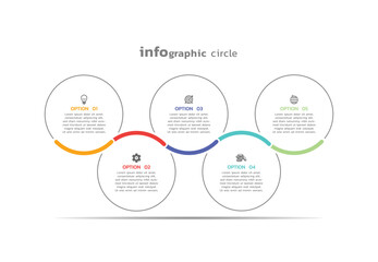 Business infographic template colorful background design