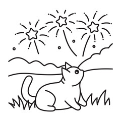 Cat moments meow life coloring pages, coloring book, line art, illustration, black & white, bold and easy coloring pages