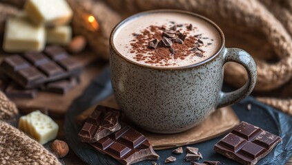 Cozy Hot Chocolate in a Mug