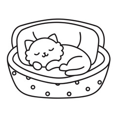 Cat moments meow life coloring pages, coloring book, line art, illustration, black & white, bold and easy coloring pages