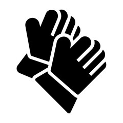 work gloves Solid icon