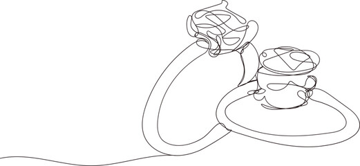 Wedding Rings,  line art style