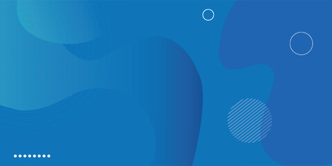 Modern minimal blue background design. Abstract gradient banner vector illustration. Banner wavy background template.