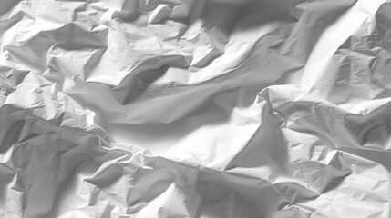 Obraz premium Crumpled paper texture background white gray abstract design graphic resource for designers and artists