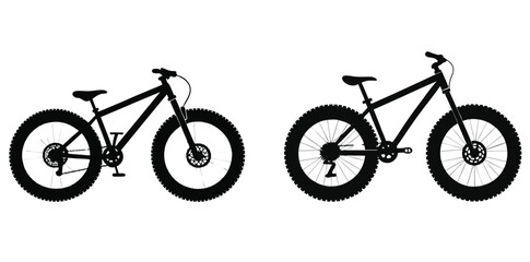 Obraz premium silhouette of a bicycle