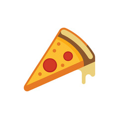 Deep Dish Pizza Slice with Thick Crust on Transparent Background  